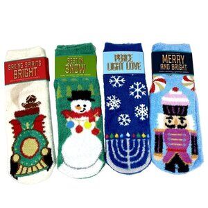 Bath & Body Works Shea-Infused Lounge Socks Holiday Themes  B34